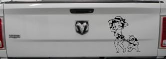 Betty Boop iconic Coopertone Car Truck Vinyl Window Decal Sticker (Black)