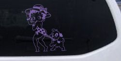 Betty Boop iconic Coopertone Car Truck Vinyl Window Decal Sticker (Purple)