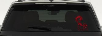 Betty Boop iconic Coopertone Car Truck Vinyl Window Decal Sticker (Red)