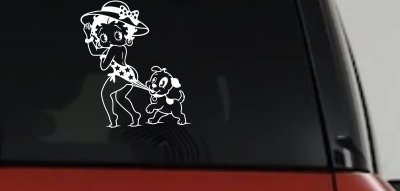 Betty Boop iconic Coopertone Car Truck Vinyl Window Decal Sticker