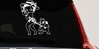 Betty Boop iconic Coopertone Car Truck Vinyl Window Decal Sticker