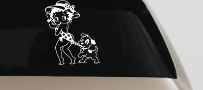 Betty Boop iconic Coopertone Car Truck Vinyl Window Decal Sticker