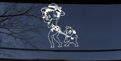 Betty Boop iconic Coopertone Car Truck Vinyl Window Decal Sticker