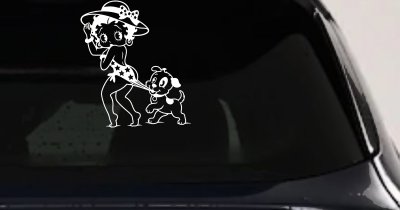 Betty Boop iconic Coopertone Car Truck Vinyl Window Decal Sticker