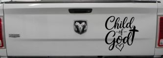 Child of God Car or Truck Vinyl Window Decal Sticker (Black)