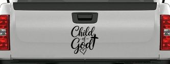 Child of God Car or Truck Vinyl Window Decal Sticker (Black)