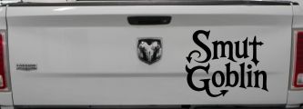 Smut Goblin Car or Truck Vinyl Window Decal Sticker (Black)