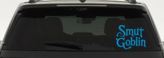 Smut Goblin Car or Truck Vinyl Window Decal Sticker (Blue)
