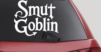 Smut Goblin Car or Truck Vinyl Window Decal Sticker