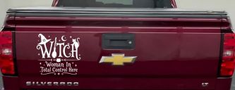 WITCH Women In Total Control Here Car Truck Vinyl Window Decal Sticker
