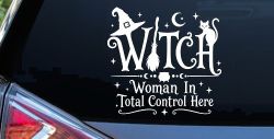 WITCH Women In Total Control Here Car Truck Vinyl Window Decal Sticker