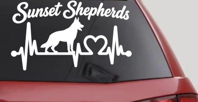 Sunset Shepherds Special Request Car or Truck Vinyl Window Decal Sticker