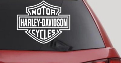 Harley Davidson Motorcycle Car or Truck Vinyl Window Decal Sticker