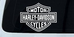 Harley Davidson Motorcycle Car or Truck Vinyl Window Decal Sticker