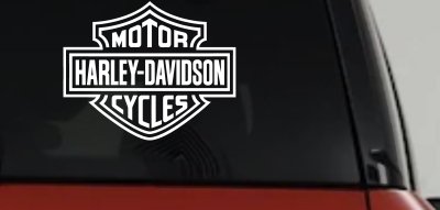 Harley Davidson Motorcycle Car or Truck Vinyl Window Decal Sticker