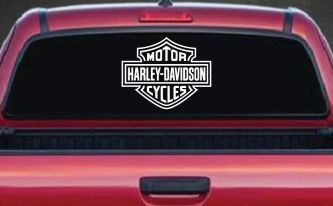 Harley Davidson Motorcycle Car or Truck Vinyl Window Decal Sticker