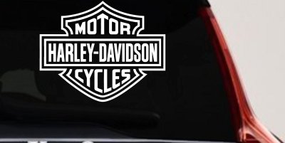 Harley Davidson Motorcycle Car or Truck Vinyl Window Decal Sticker
