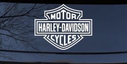 Harley Davidson Motorcycle Car or Truck Vinyl Window Decal Sticker