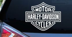 Harley Davidson Motorcycle Car or Truck Vinyl Window Decal Sticker
