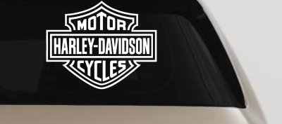 Harley Davidson Motorcycle Car or Truck Vinyl Window Decal Sticker