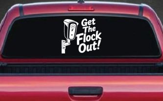 Get The Flock Out Remove Flock Cameras Car or Truck Vinyl Window Decal Sticker