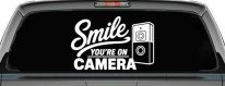 Smile You're on Camera Doorbell Camera Car or Truck Vinyl Window Decal Sticker