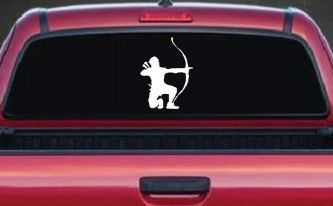 Bow Hunter Hunting Car or Truck Window Decal Sticker
