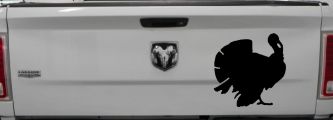 Turkey Animals Car or Truck Window Vinyl Decal Sticker (Black)