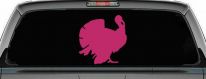 Turkey Animals Car or Truck Window Decal Sticker (Hot Pink)
