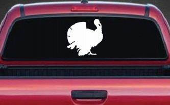 Turkey Animals Car or Truck Window Decal Sticker