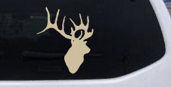Deer Hunting Car or Truck Window Decal Sticker (Desert Sand)