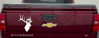 Deer Hunting Car or Truck Window Decal Sticker (White)