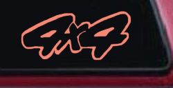 4 X 4 Off Road Car or Truck Window Decal Sticker (Coral)