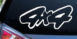 4 X 4 Off Road Car or Truck Window Decal Sticker