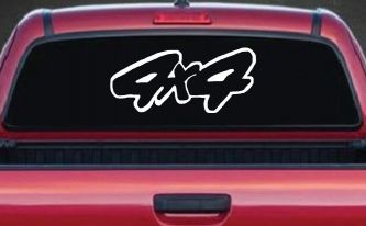 4 X 4 Off Road Car or Truck Window Decal Sticker