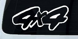 4 X 4 Off Road Car or Truck Window Decal Sticker