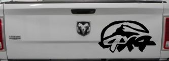 4 X 4 Off Road Car or Truck Window Decal Sticker (Black)