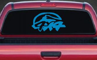 4 X 4 Off Road Car or Truck Window Decal Sticker (Blue)