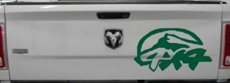 4 X 4 Off Road Car or Truck Window Decal Sticker (Dark Green)
