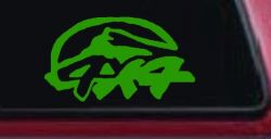 4 X 4 Off Road Car or Truck Window Decal Sticker (Lime)