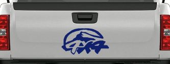 4 X 4 Off Road Car or Truck Window Decal Sticker (Navy)