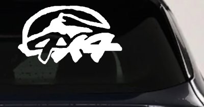 Rugged 4x4 Off Road Decal Truck SUV Car Window Vinyl Sticker