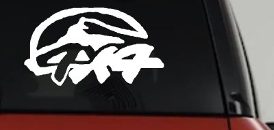 Rugged 4x4 Off Road Decal Truck SUV Car Window Vinyl Sticker