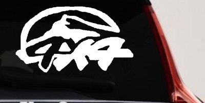 Rugged 4x4 Off Road Decal Truck SUV Car Window Vinyl Sticker
