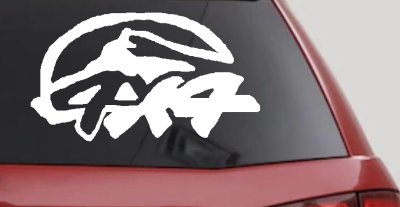 Rugged 4x4 Off Road Decal Truck SUV Car Window Vinyl Sticker