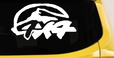 Rugged 4x4 Off Road Decal Truck SUV Car Window Vinyl Sticker