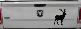 Deer Hunting Car or Truck Window Decal Sticker (Black)