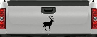 Deer Hunting Car or Truck Window Decal Sticker (Black)