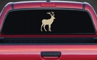 Deer Hunting Car or Truck Window Decal Sticker (Desert Sand)