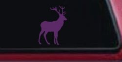Deer Hunting Car or Truck Window Vinyl Decal Sticker (Violet)